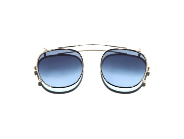 Moscot Sun Cliptosh gold blue denim