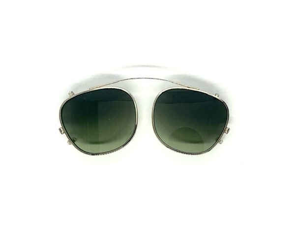 Moscot Sun Clip Arthur gold forest wood